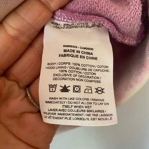 Jordan Women size Medium Purple Hoodie Flight Cotton Streetwear Oversized Baggy - Picture 8 of 8